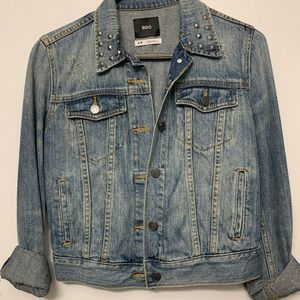 DENIM STUDDED JACKET